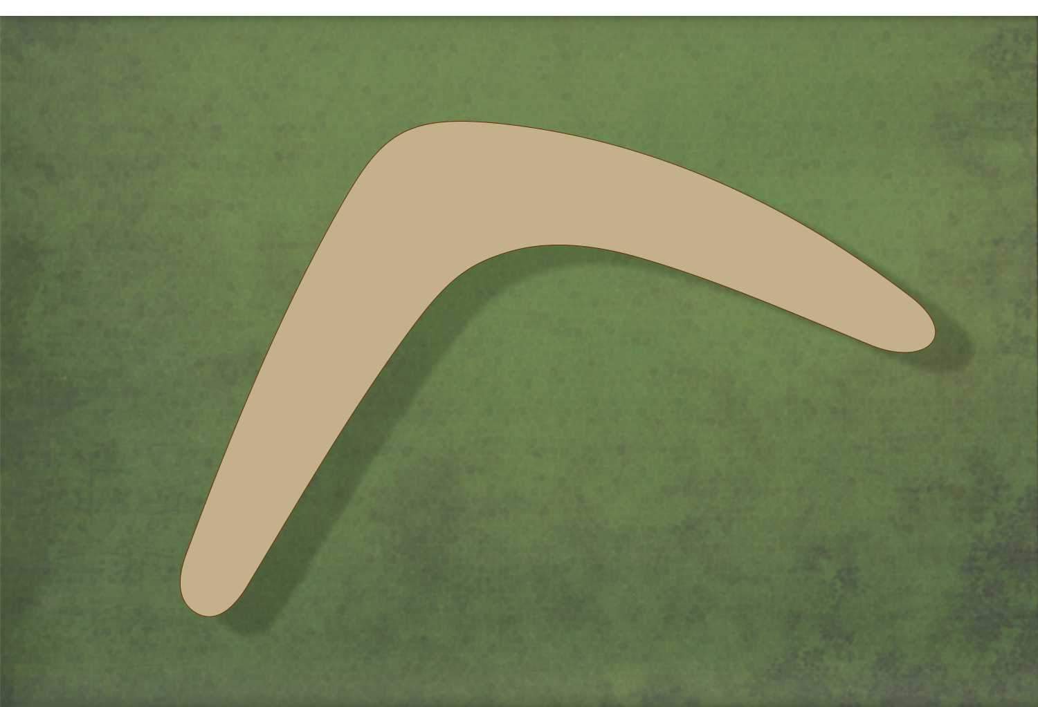 Wooden Boomerang shapes and blanks, cut out from 3mm MDF Emmc craft