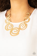 Load image into Gallery viewer, Paparazzi Statement Swirl - Gold Necklace