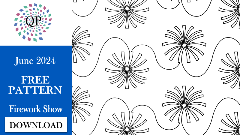 Free Quilting Pantograph Fireworks Pantograph - Free Pattern of the Month