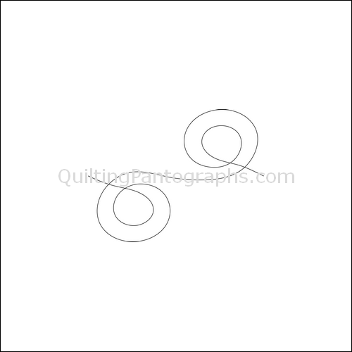 Poly Loops - Quilting Pantograph Pattern — Quilting Pantographs