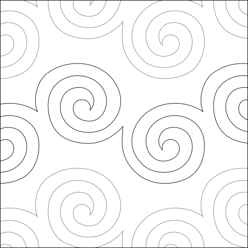 Poly Loops - Quilting Pantograph Pattern — Quilting Pantographs