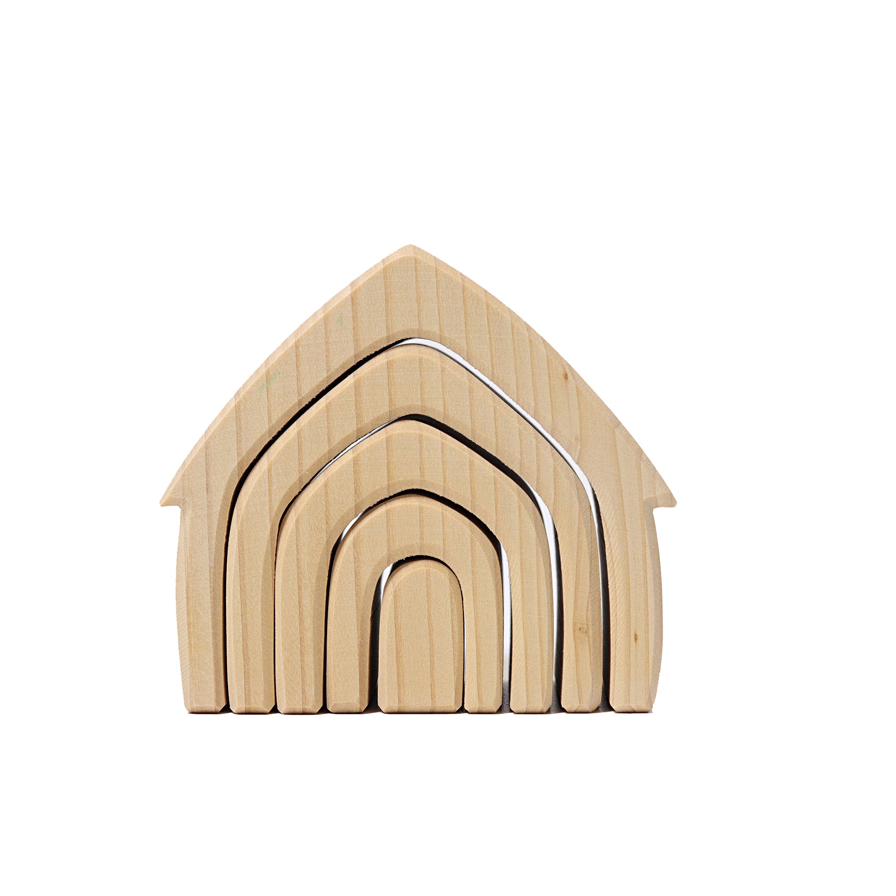 Symmetrie Christian Ben depressief Grimm`s stapelbaar huis in natuurlijk hout – The Mini Story