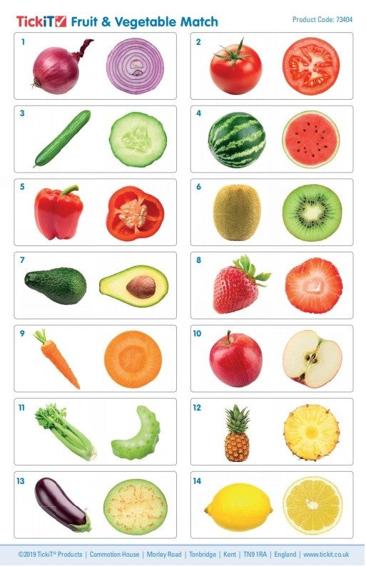 Kind duizelig kwaliteit Tickit match blokken fruit & groenten – The Mini Story