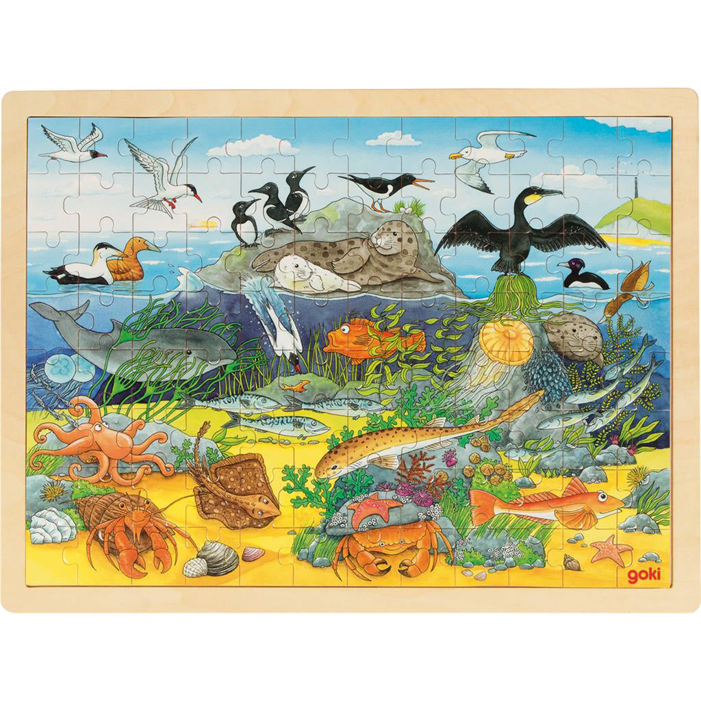 Gluren omverwerping Score Goki puzzel 96-delig boven en onder water – The Mini Story