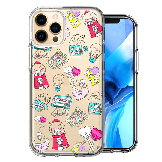 For Apple iPhone 11 Pro Valentine's Day Candy Feels like Love Hearts Double Layer Phone Case Cover Image 1