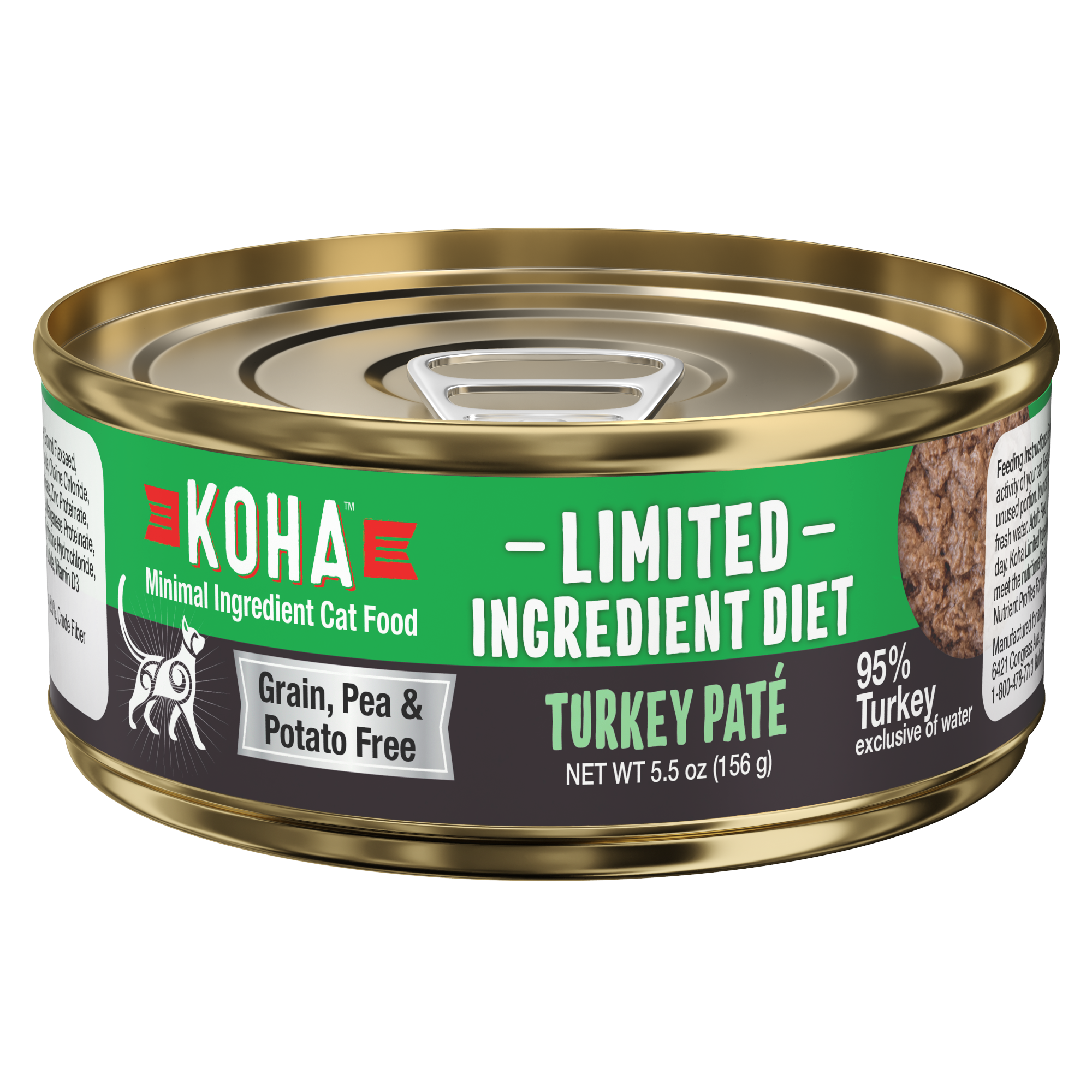 Image of Limited Ingredient Diet Turkey Pâté for Cats Tl NET WT 5.5 oz 156 g 