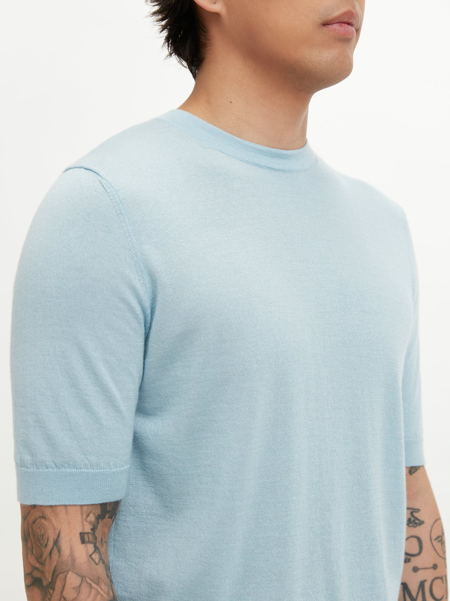 Cerulean Blue Super Soft Premium Cotton T-Shirt L