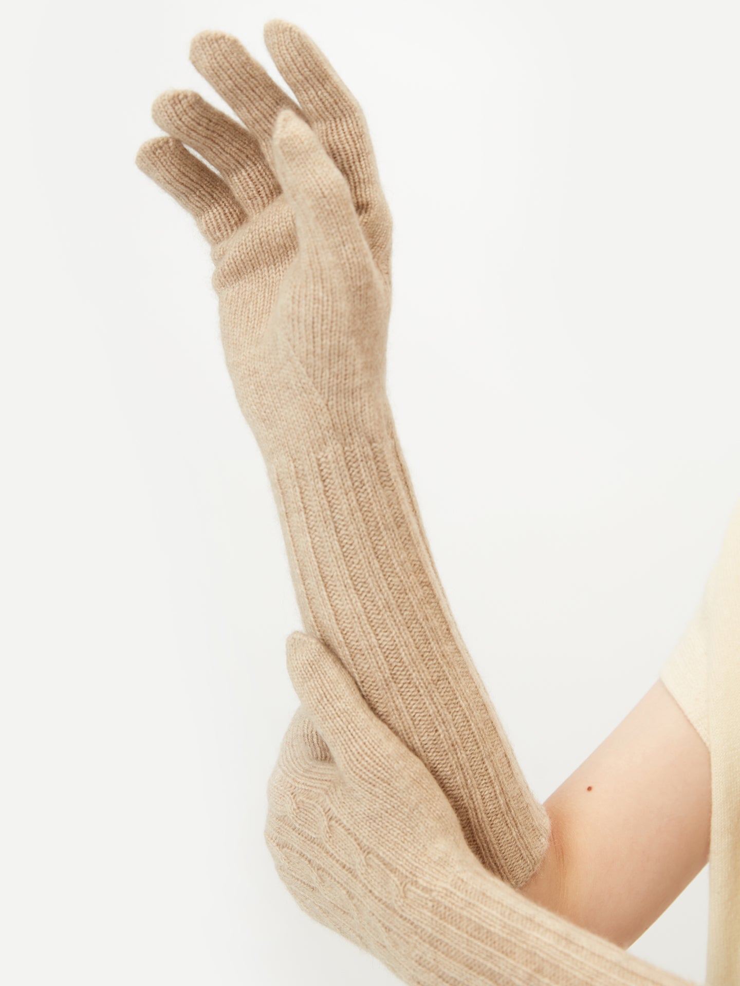 Women's Organic Cashmere Gloves Warm Grey - Gobi Cashmere