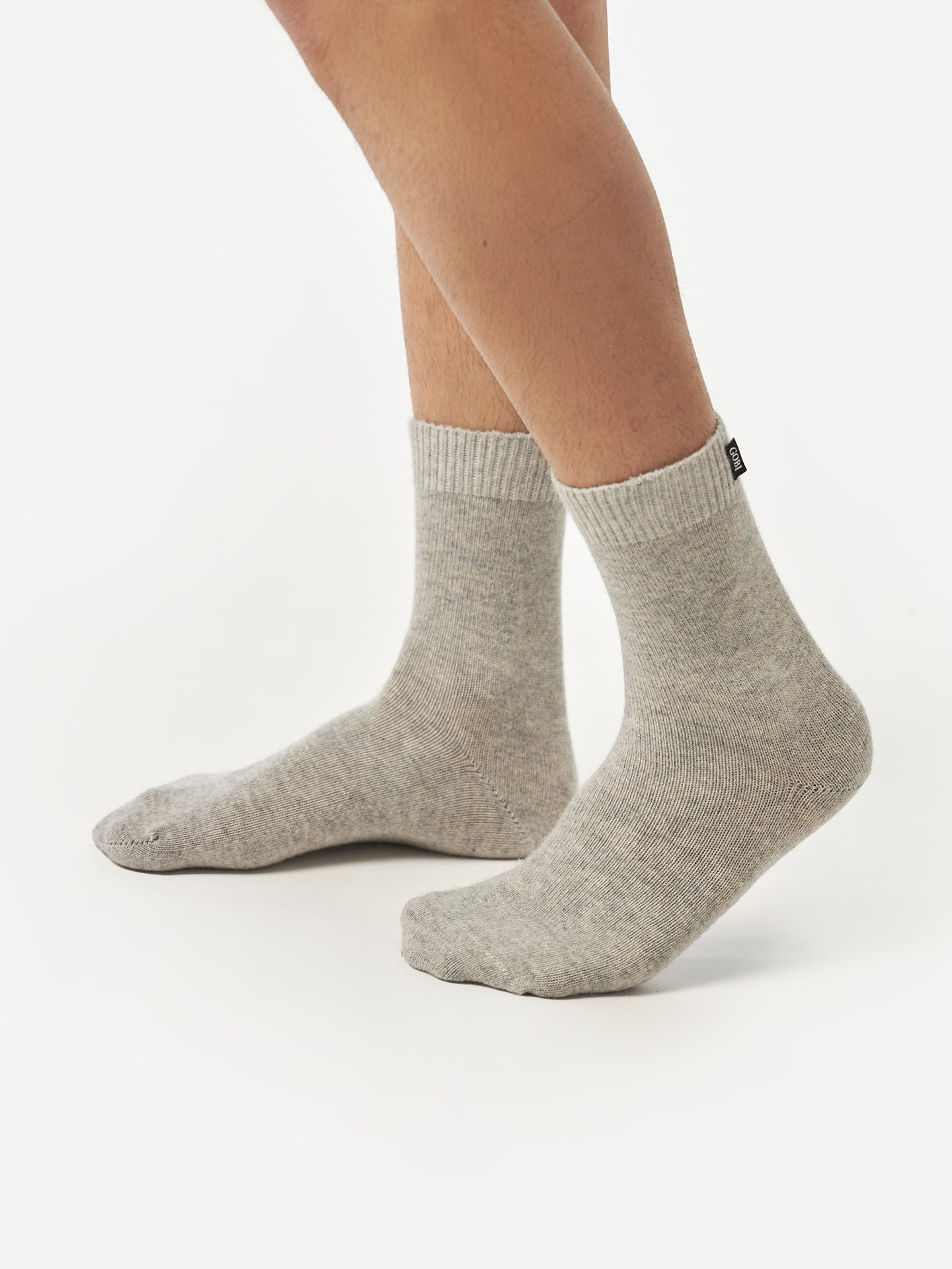 Women's Cashmere Basic Socks Dawn Blue - Gobi Cashmere