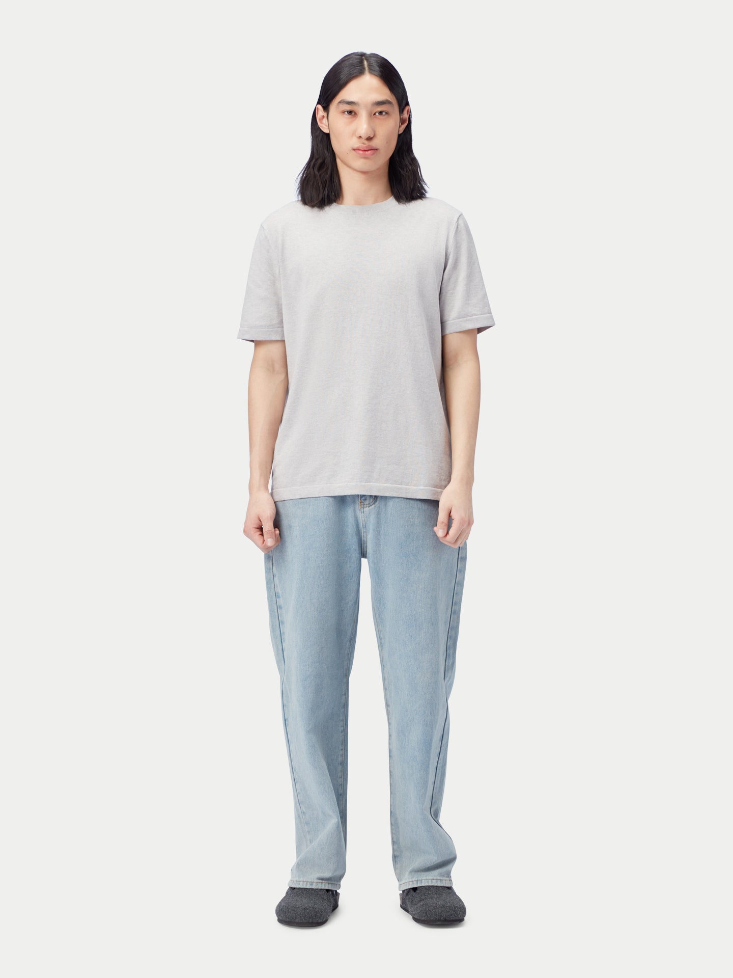 Men's Cotton Silk Cashmere Blend T-shirt Wind Chime - Gobi Cashmere