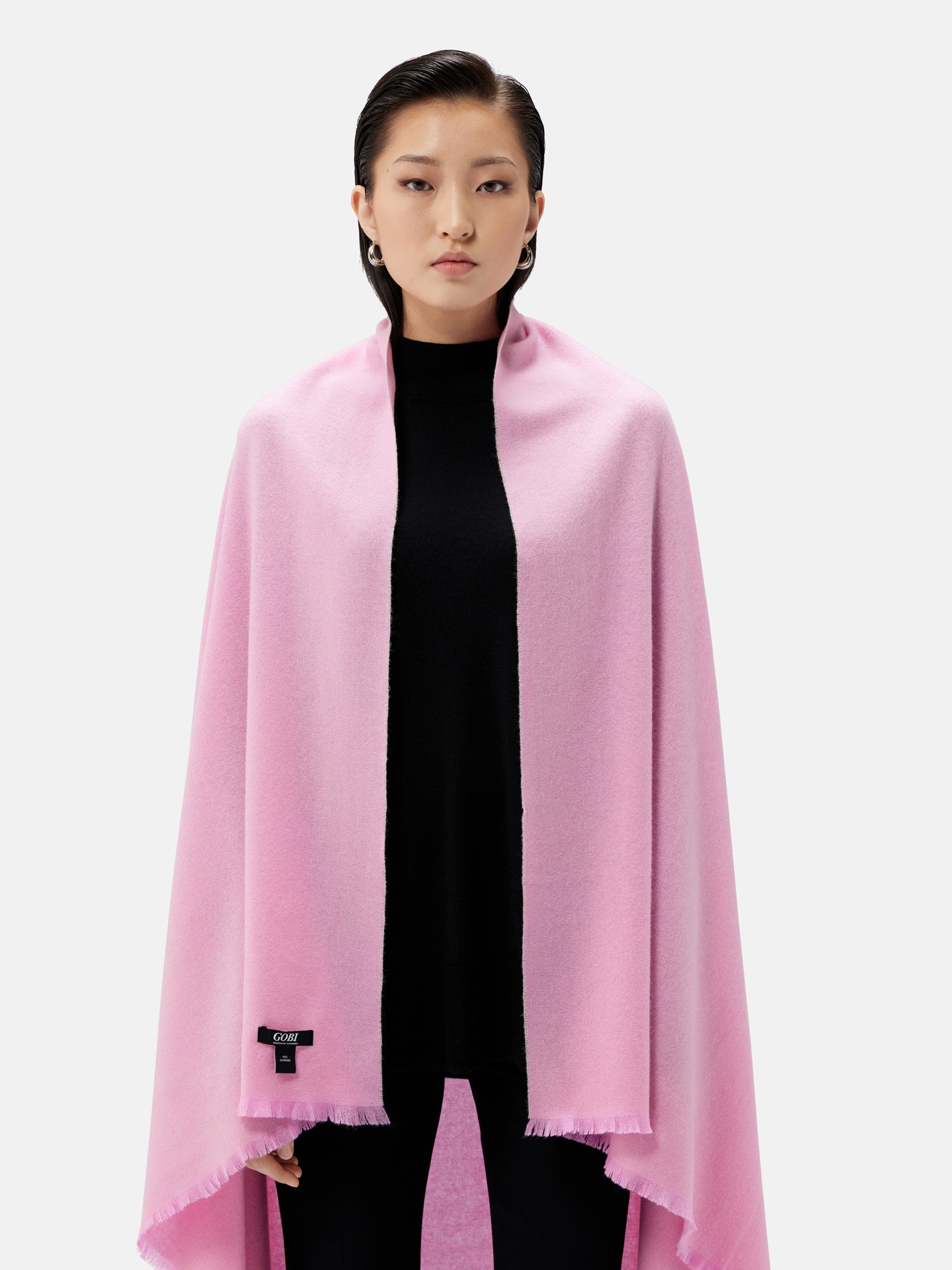 Women's Cashmere Woven Blanket Moonlight Mauve - Gobi Cashmere