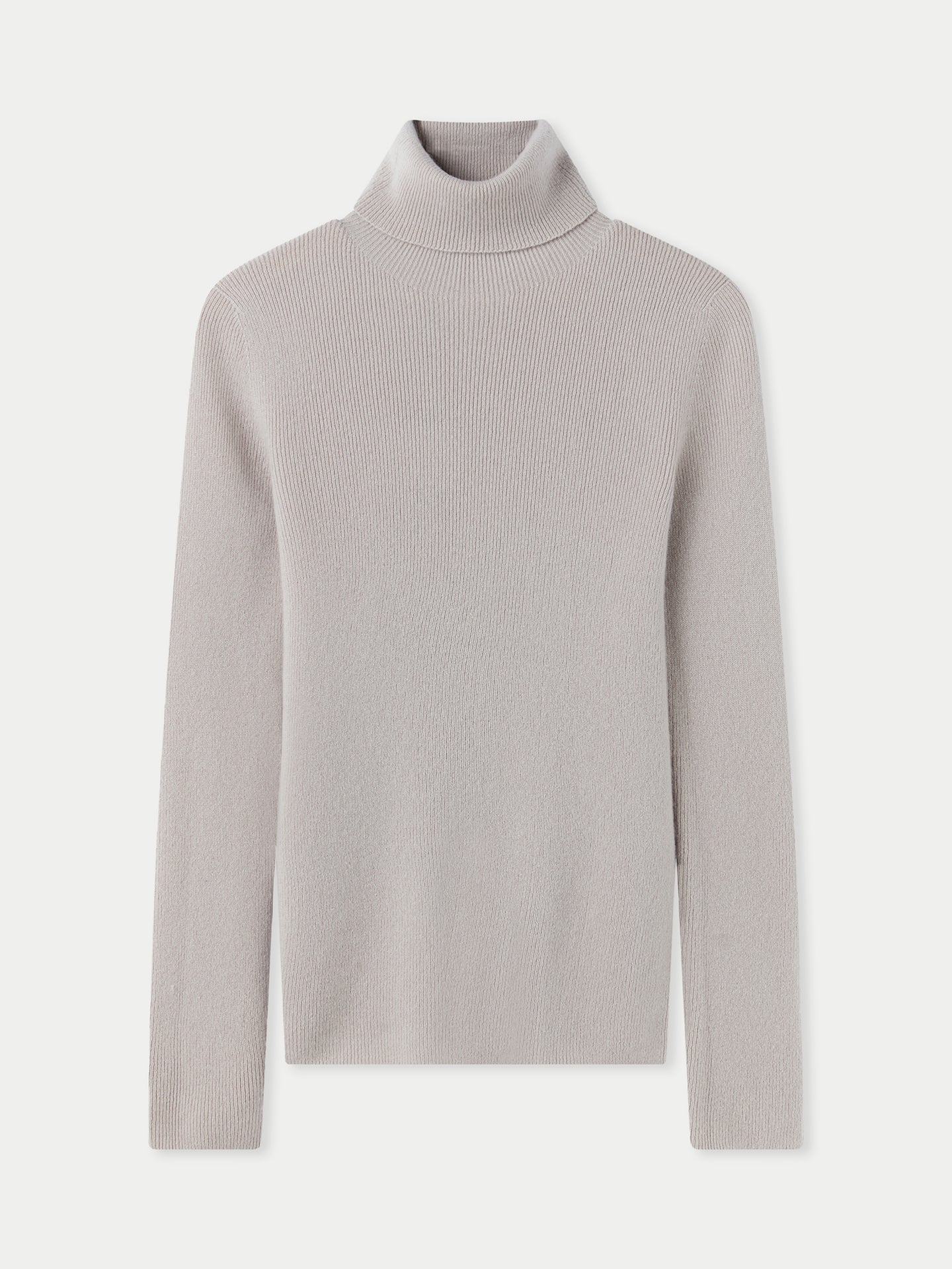 Women's High-Neck Cashmere Turtleneck Chateau Gray - Gobi Cashmere