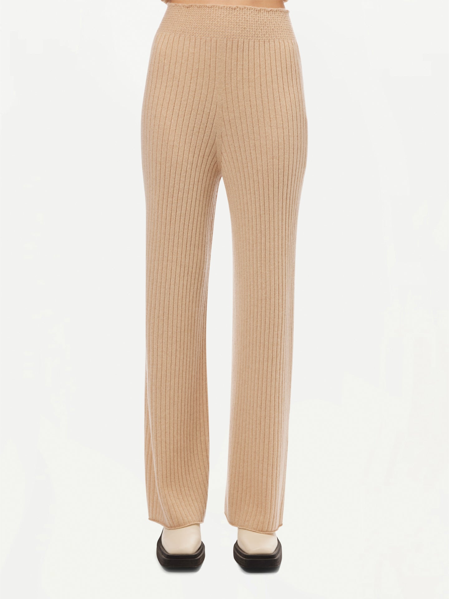 GOBI Cashmere - Wide-Leg Cashmere Pants - 3D-Knit Collection