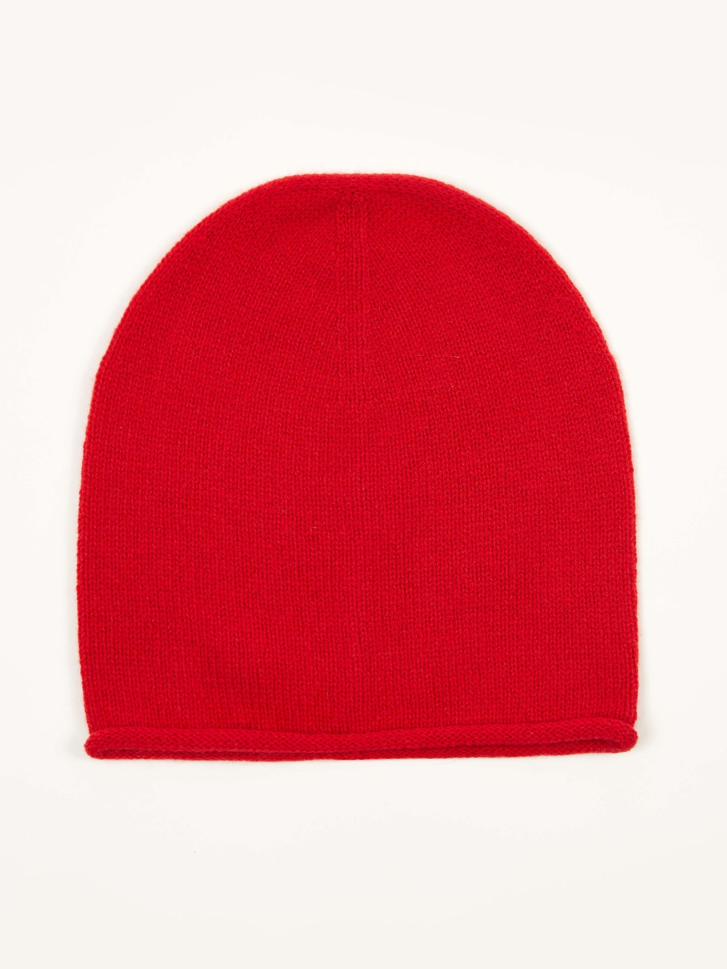 Beatrice & George Red Wool & Cashmere Monogram Hat Set