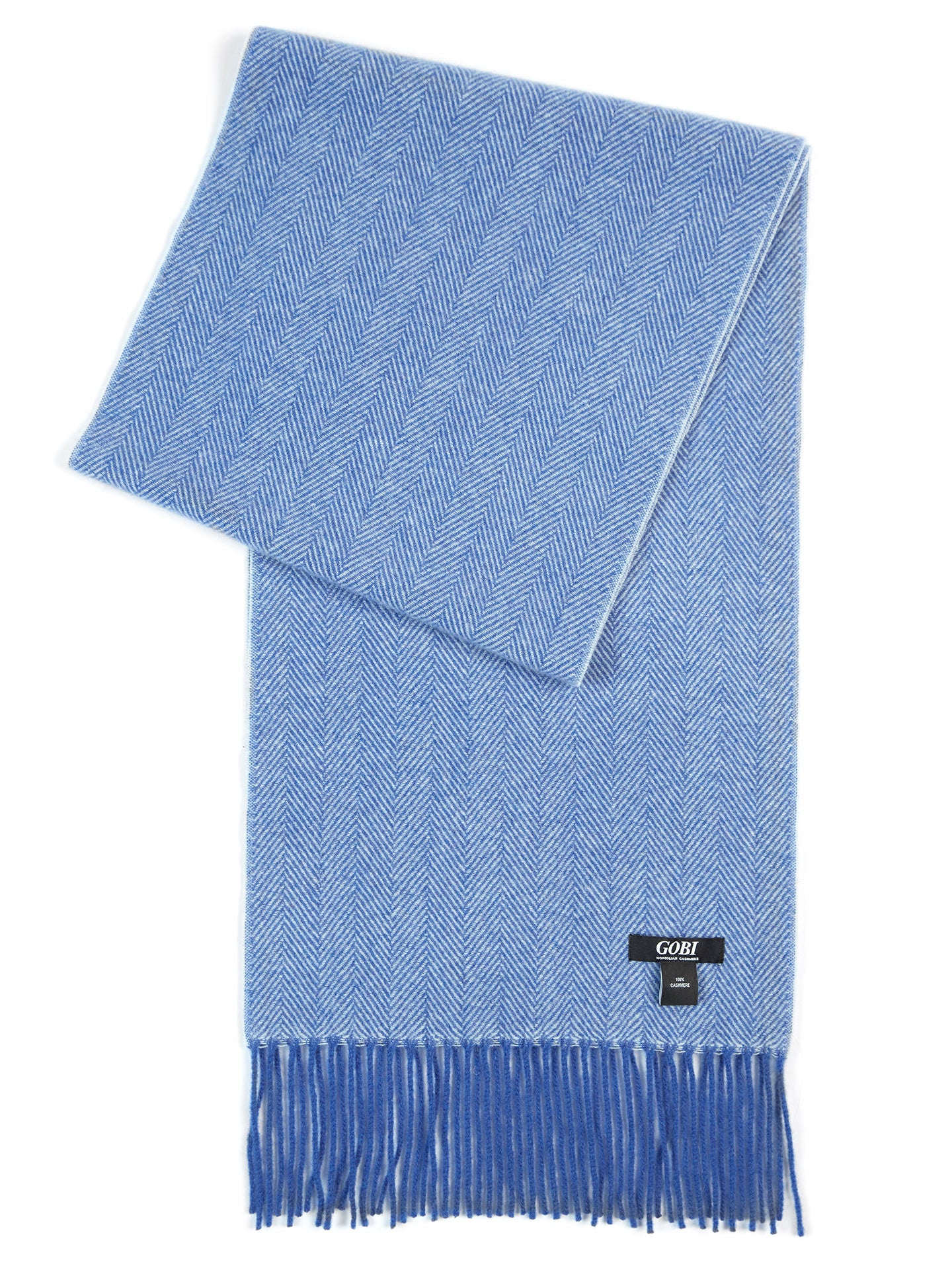 Check Cashmere Scarf in Navy | Burberry® Official