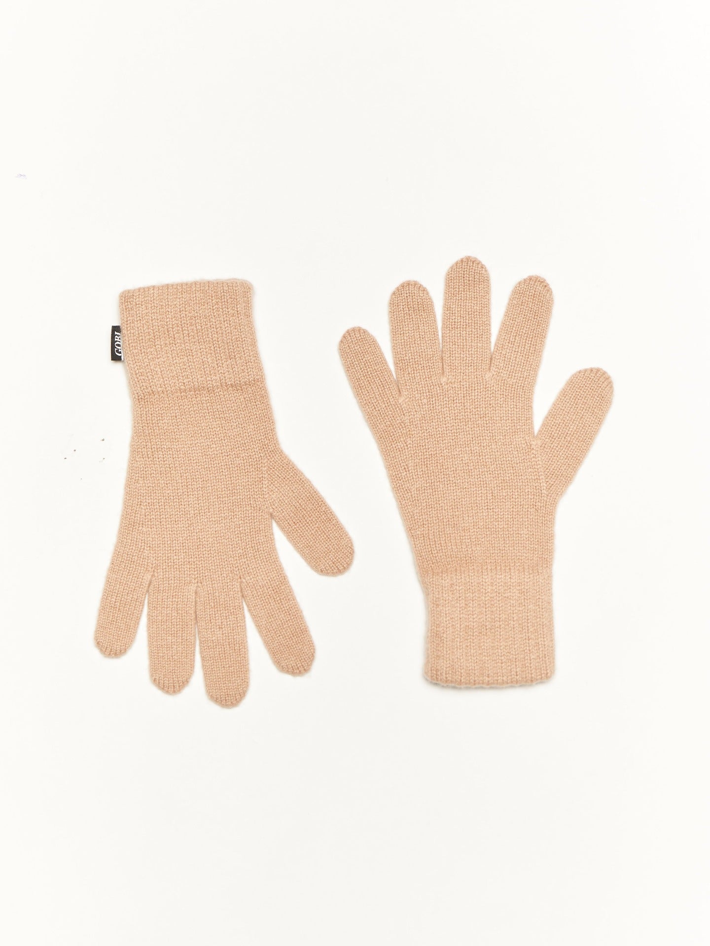 Women's Cashmere Basic Gloves Light Camel - Gobi Cashmere