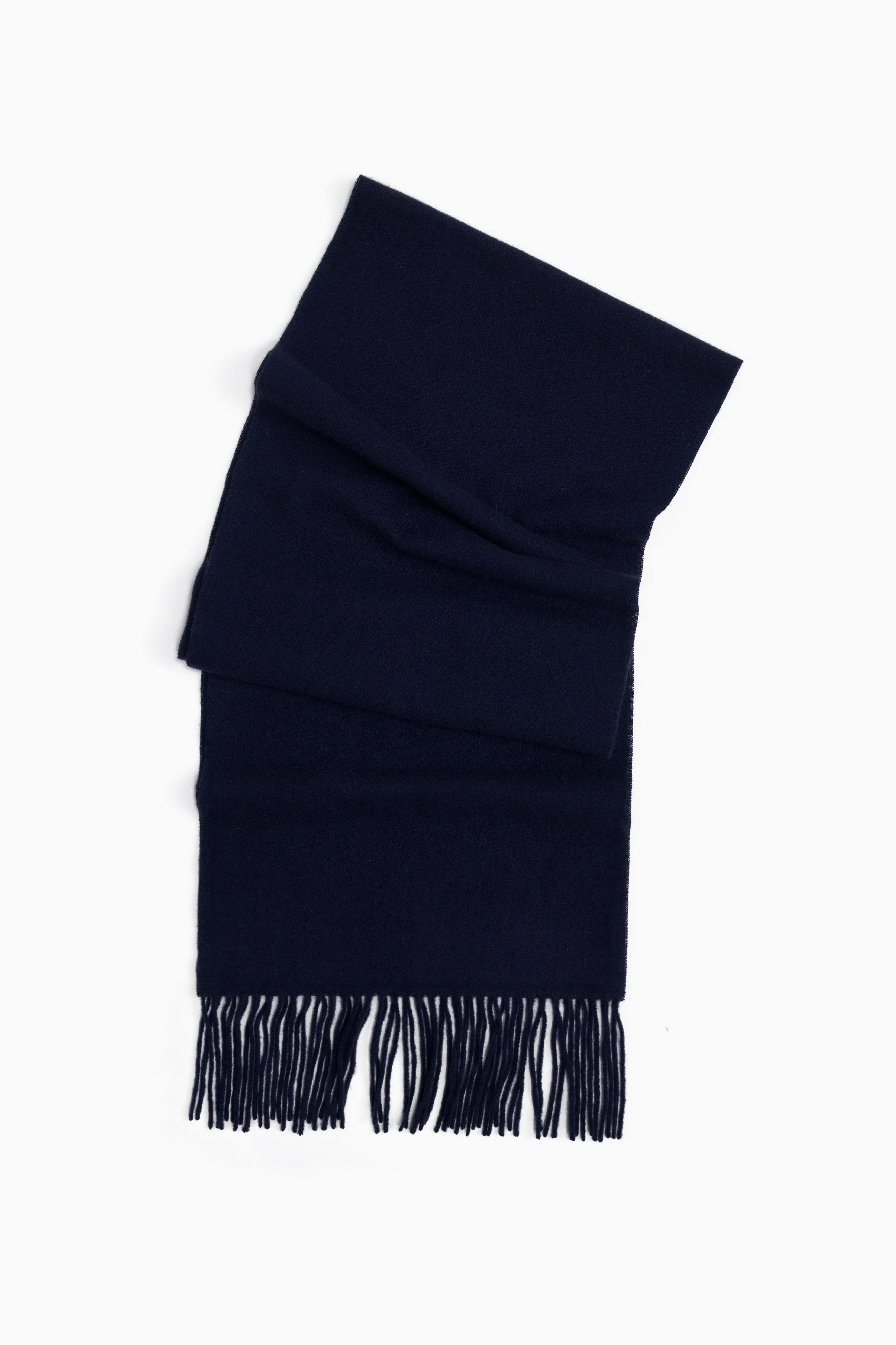 Zegna fringed cashmere scarf - Blue