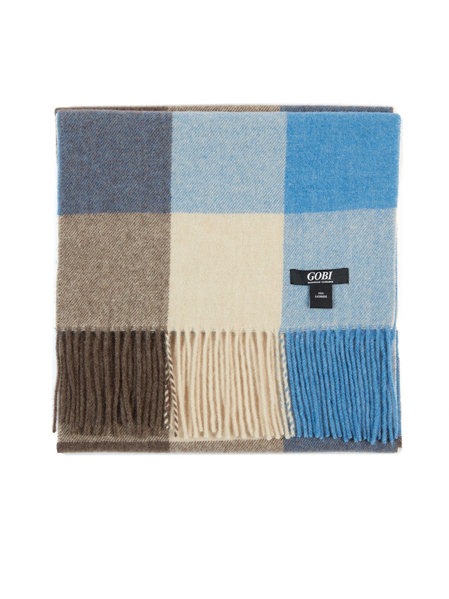 Gobi Cashmere Unisex Classic Check Cashmere Scarf