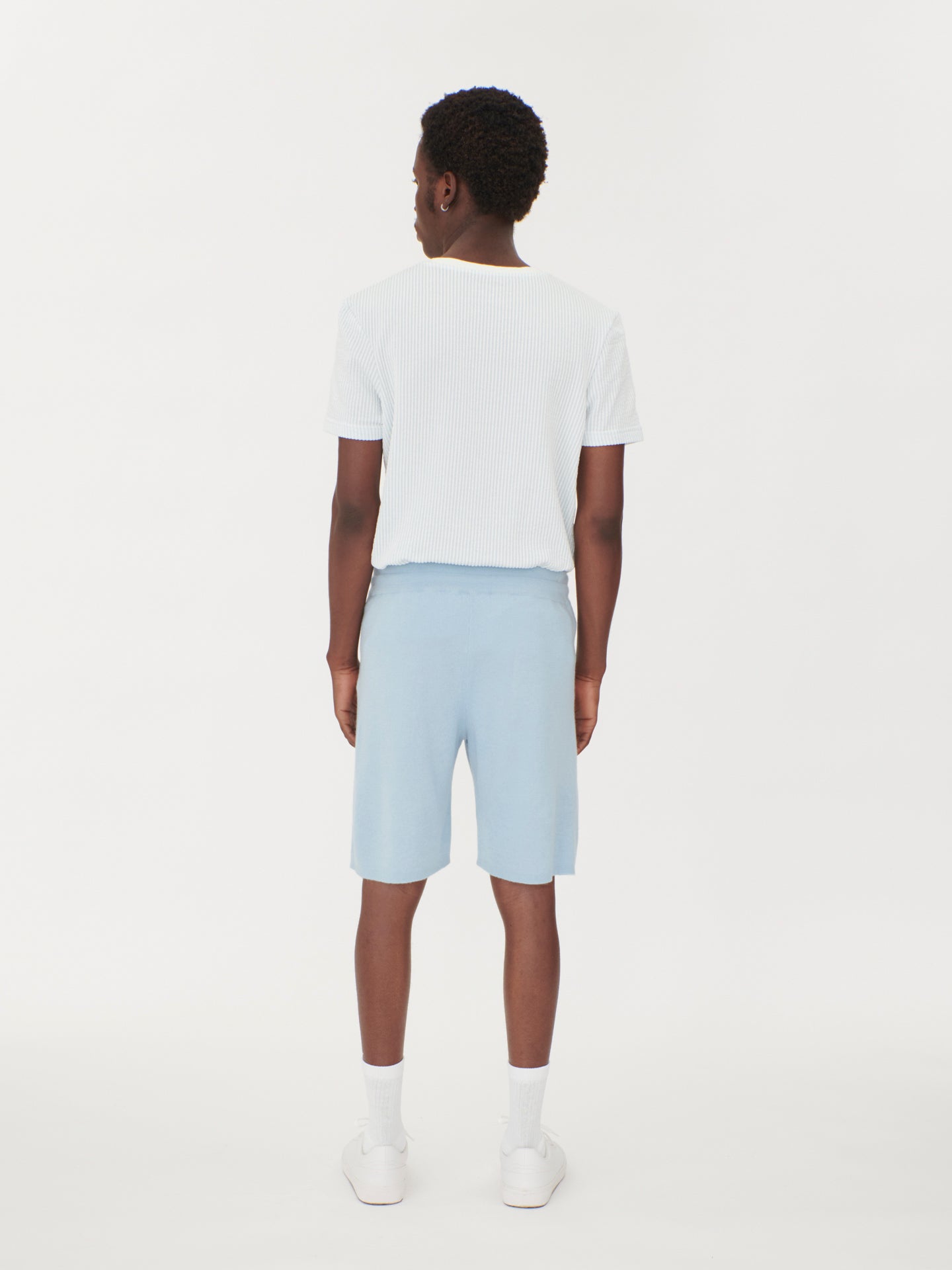 Silk Cashmere Men's Shorts Navy - Gobi Cashmere, S / Cerulean / MK156-11-7250