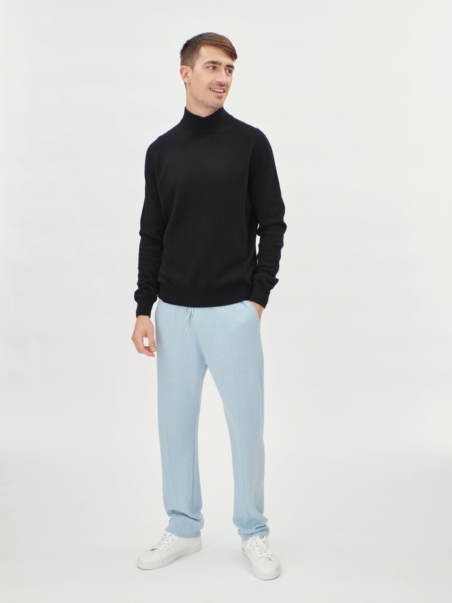 Cashmere Mock Neck Sweater