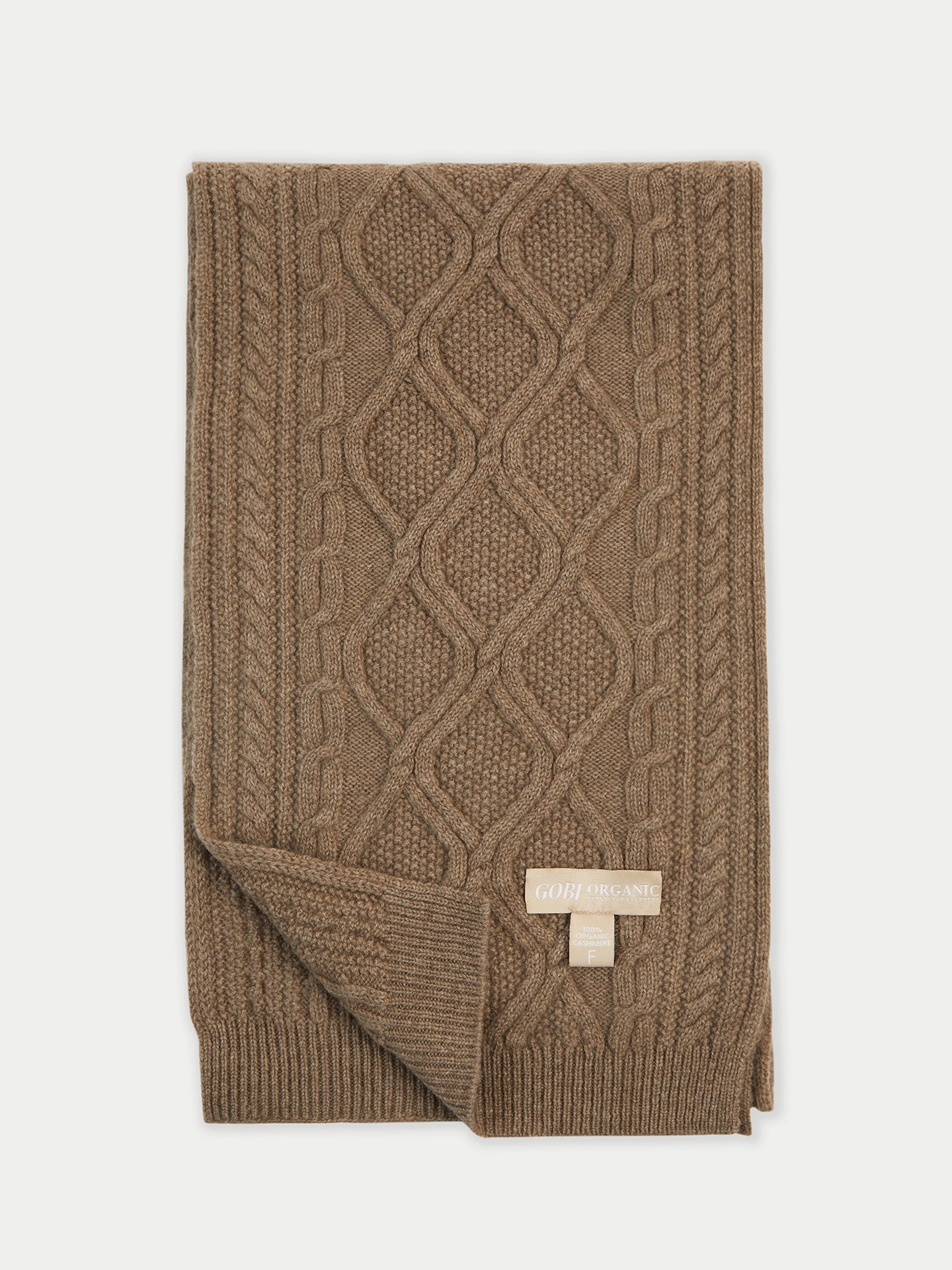 Gobi Cashmere Cable Knit Scarf