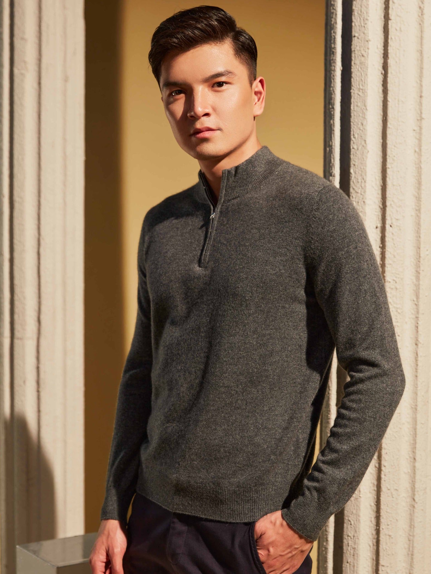 Men's Half Zip Sweater