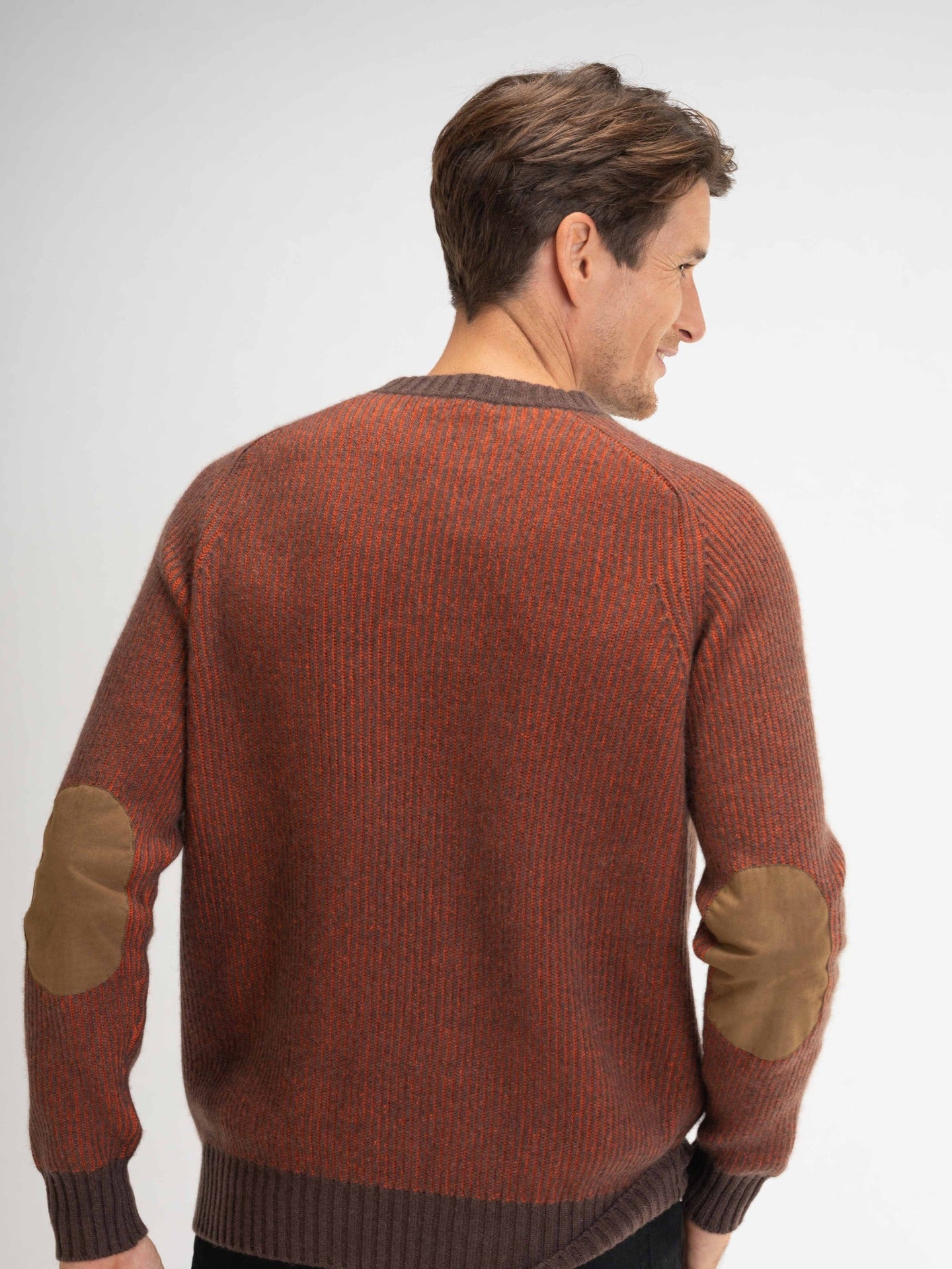 Men's Cashmere Crew Neck Brown - Gobi Cashmere, 3XL / Sheepskin / MK01-1375