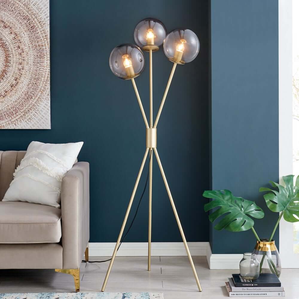 Gold Lamp blending with furniture