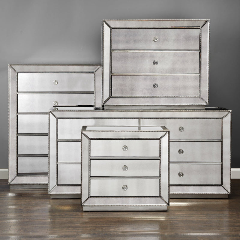 Omni Mirrored Dresser Hollywood Glam Furnitures