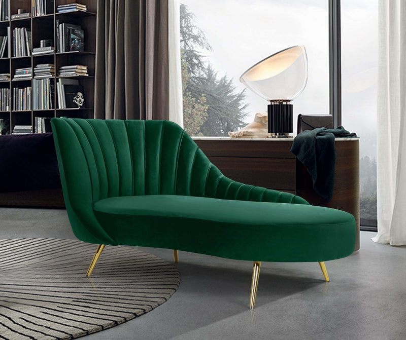 velour chaise lounge