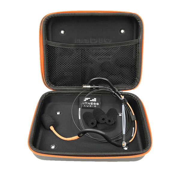 E-Mic Fitness Headset Microphone, Microphone Case and Windscreen Bundle