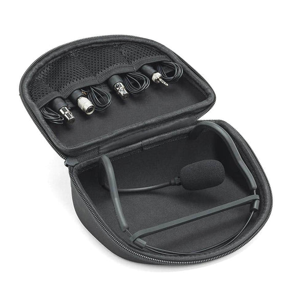 Designed for fitness instructors who use multiple bodypack transmitters with different types of connectors. This headset works with Audio-Technica, Shure, Sennheiser and Samson connectors.