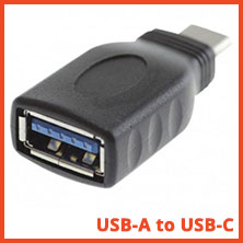 USB Type A female to USB Type C male adapter