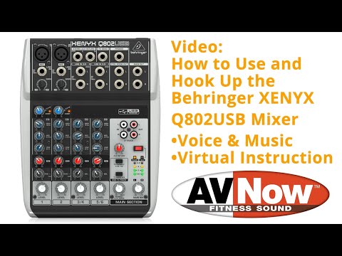 behringer xenyx q802usb mixer manual