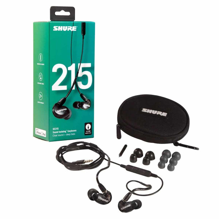 shure sound insulation earphone se215