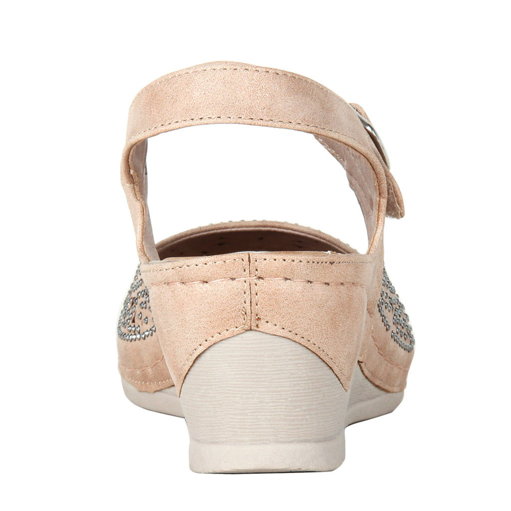 pavers ladies wedge shoes