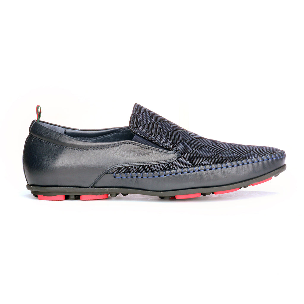 black colour loafer shoes