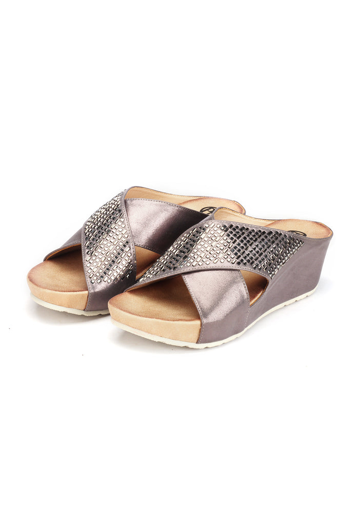 pewter mules