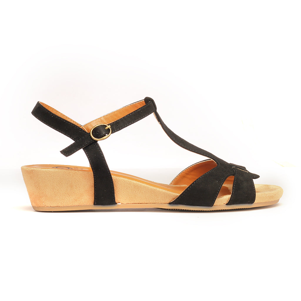 formal wedges black