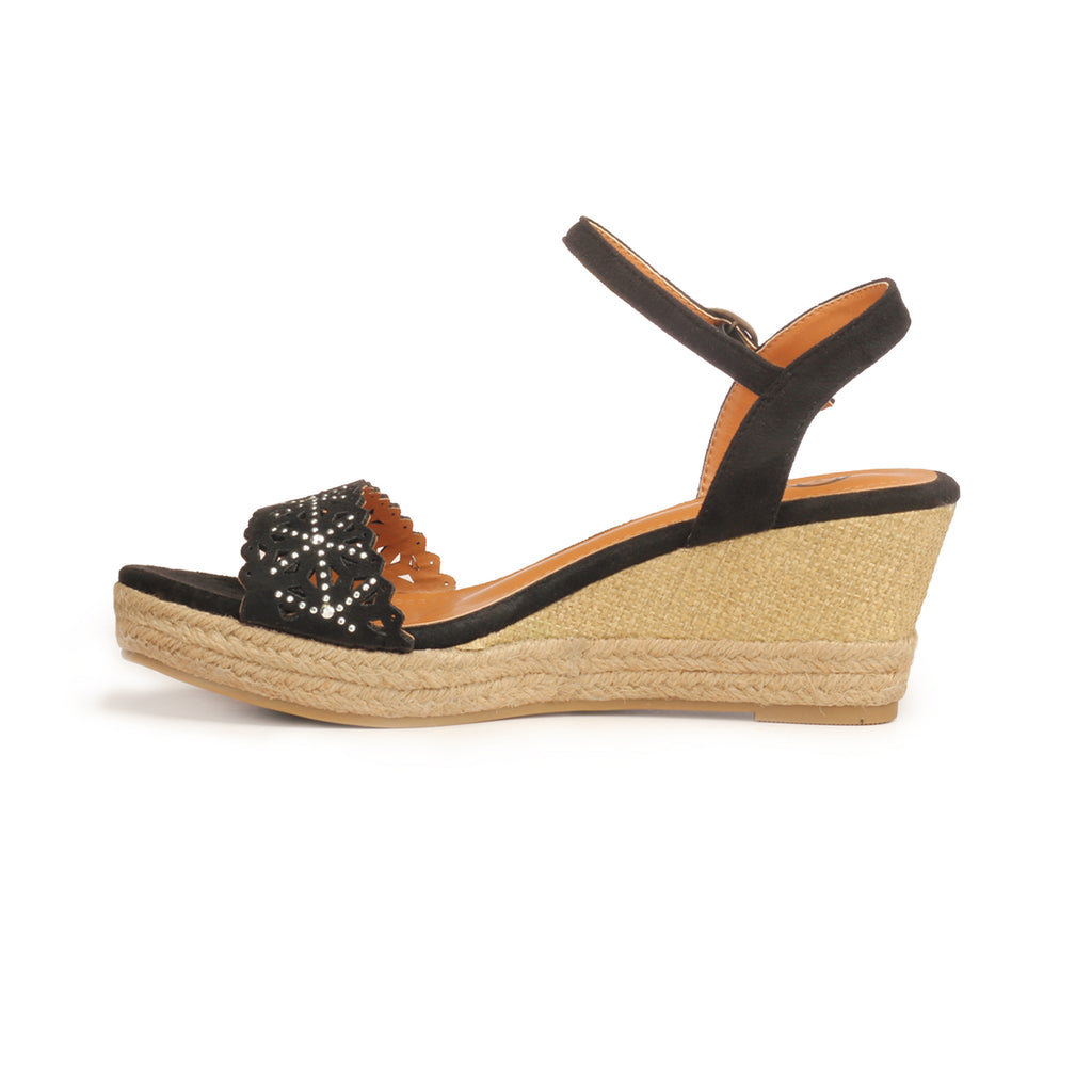 Pavers England: Stylish High Heel Textile Wedges for Women