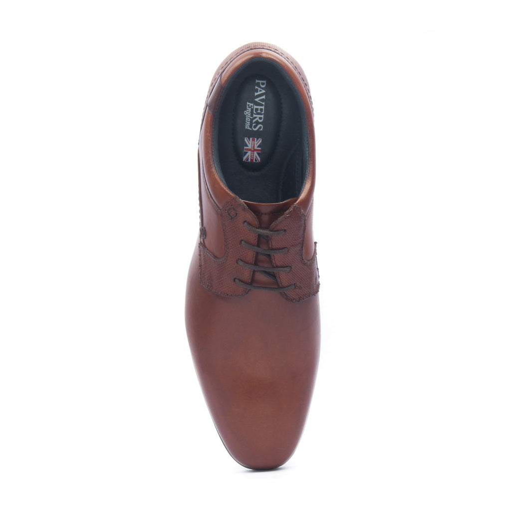 Men's Leather Lace Up Shoes - Tan 