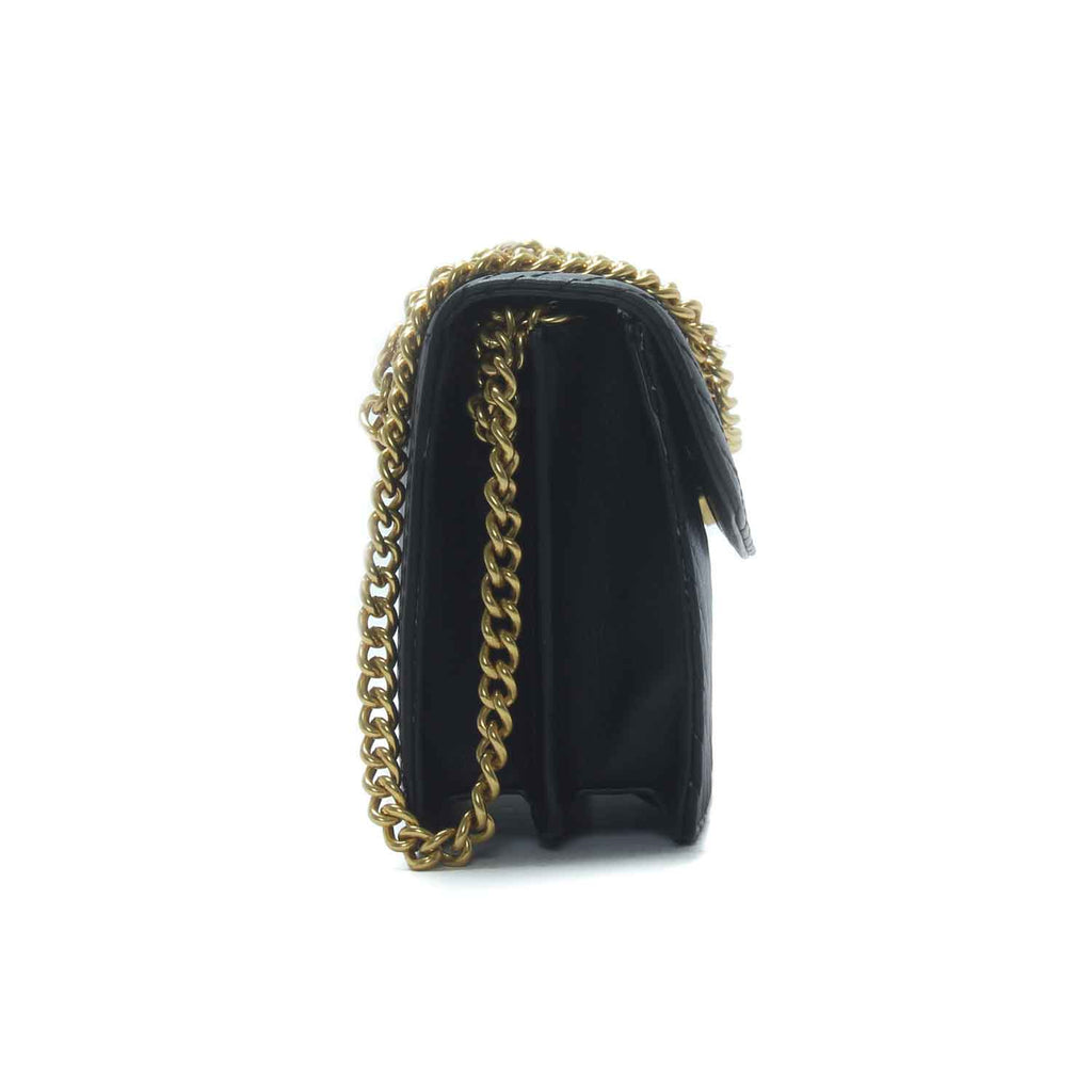 black sling purse