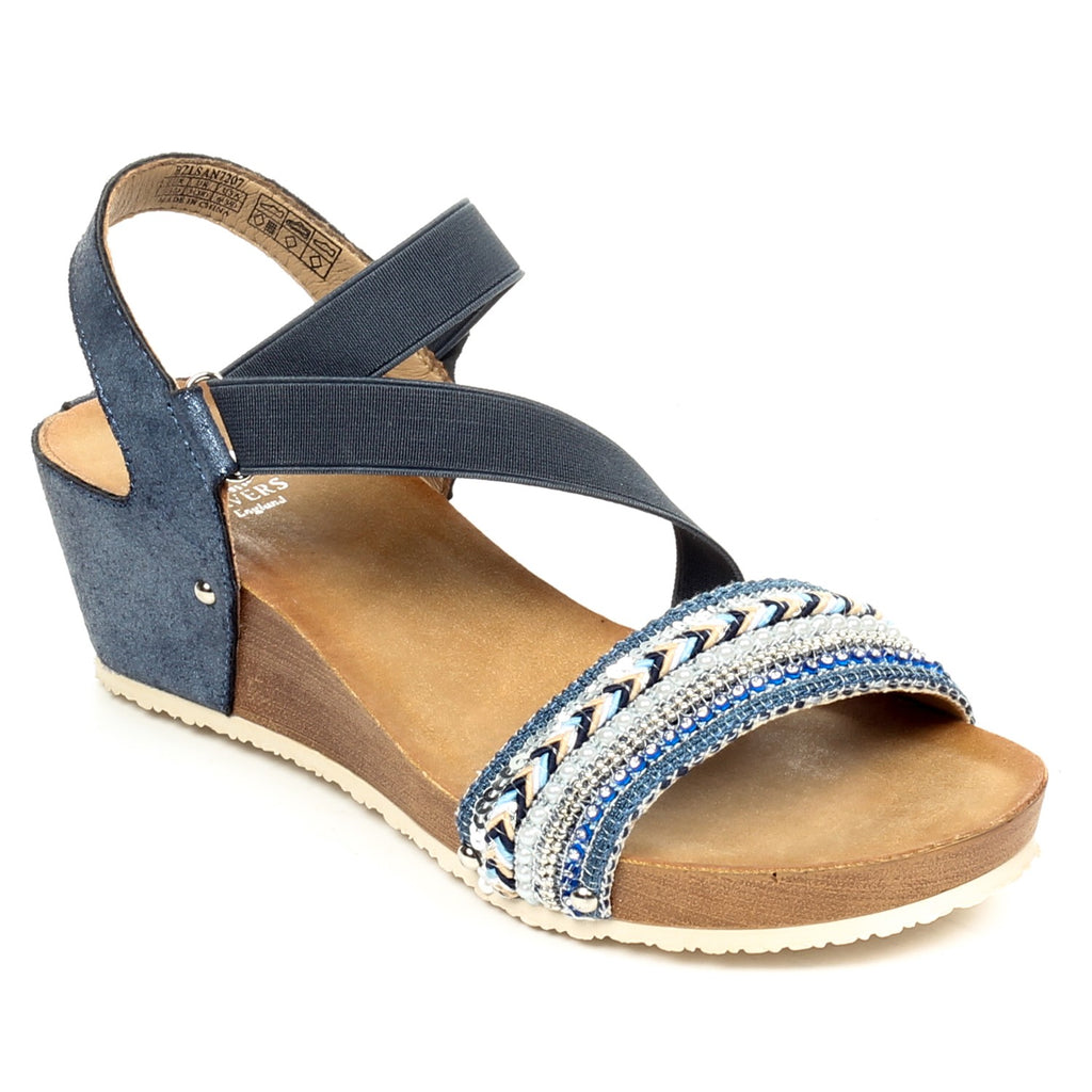 pavers blue sandals