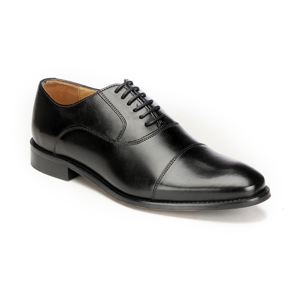 Formal Lace-Up Black Leather Shoes for Men