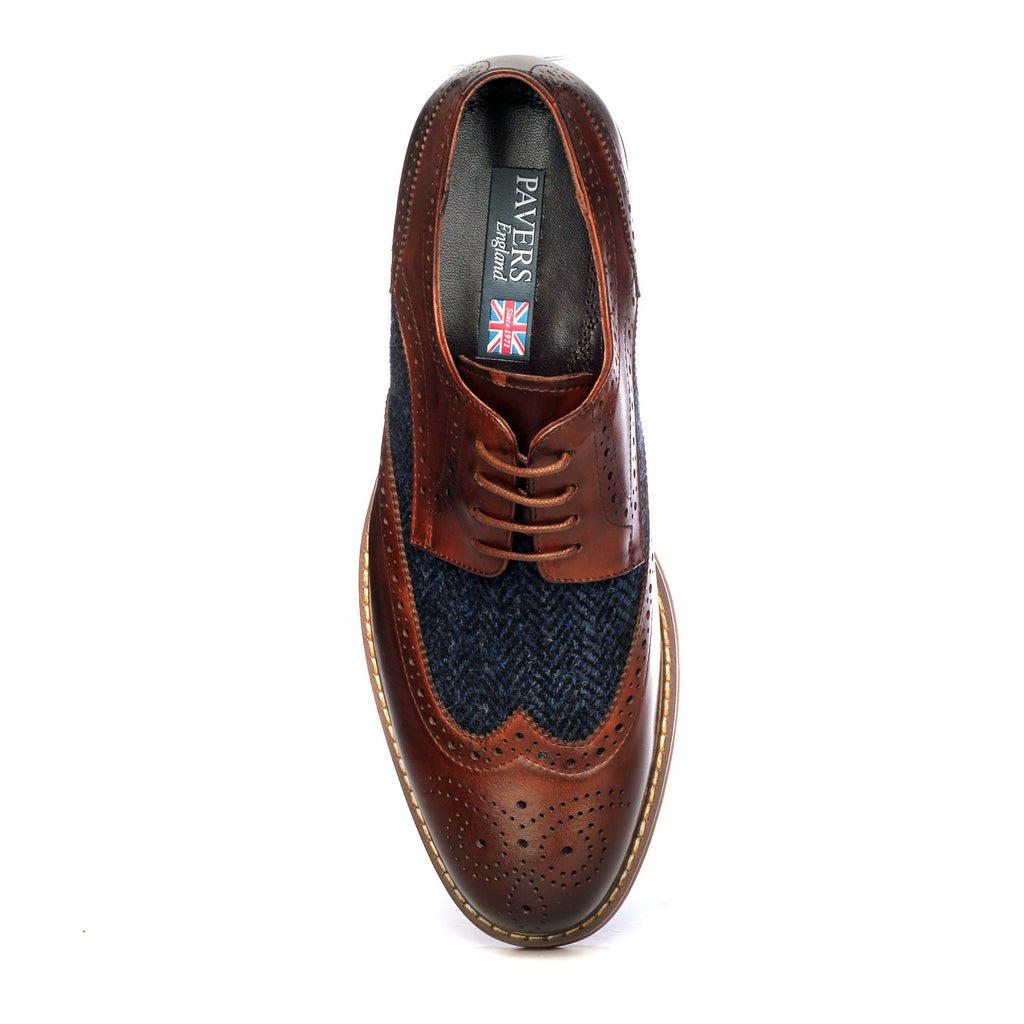 Pavers England Leather Lace-up Brogue 