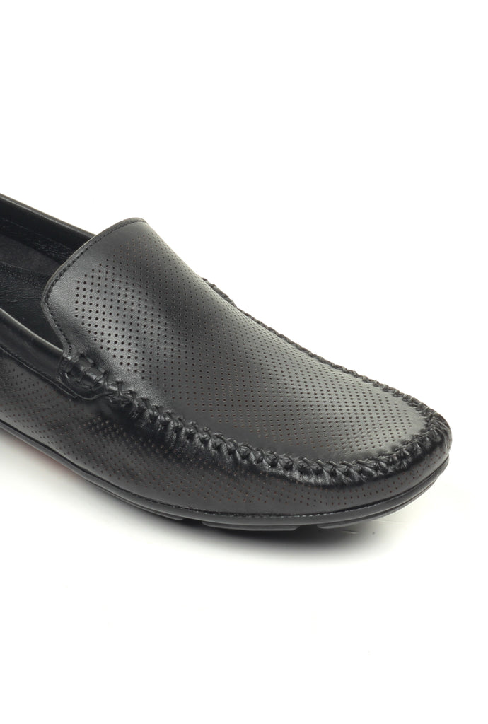 mens smart black loafers