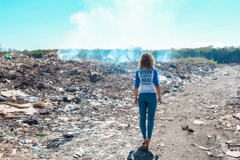 Landfill burning