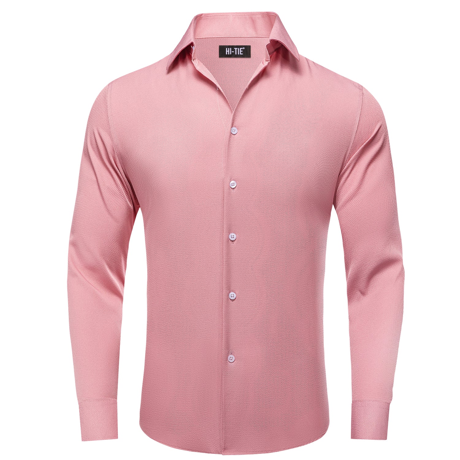 Soft Pink Cotton Satin Men's Shirt – JJAAGG T