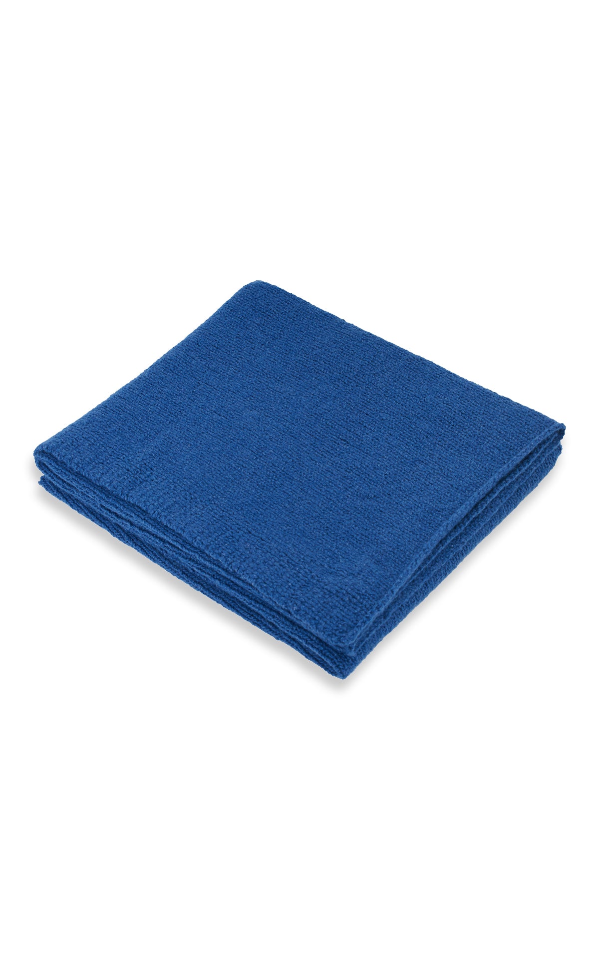 Gabriela Hearst Nyja Knit Blanket In Dark Blue Denim Cashmere In Dark Blue Denim