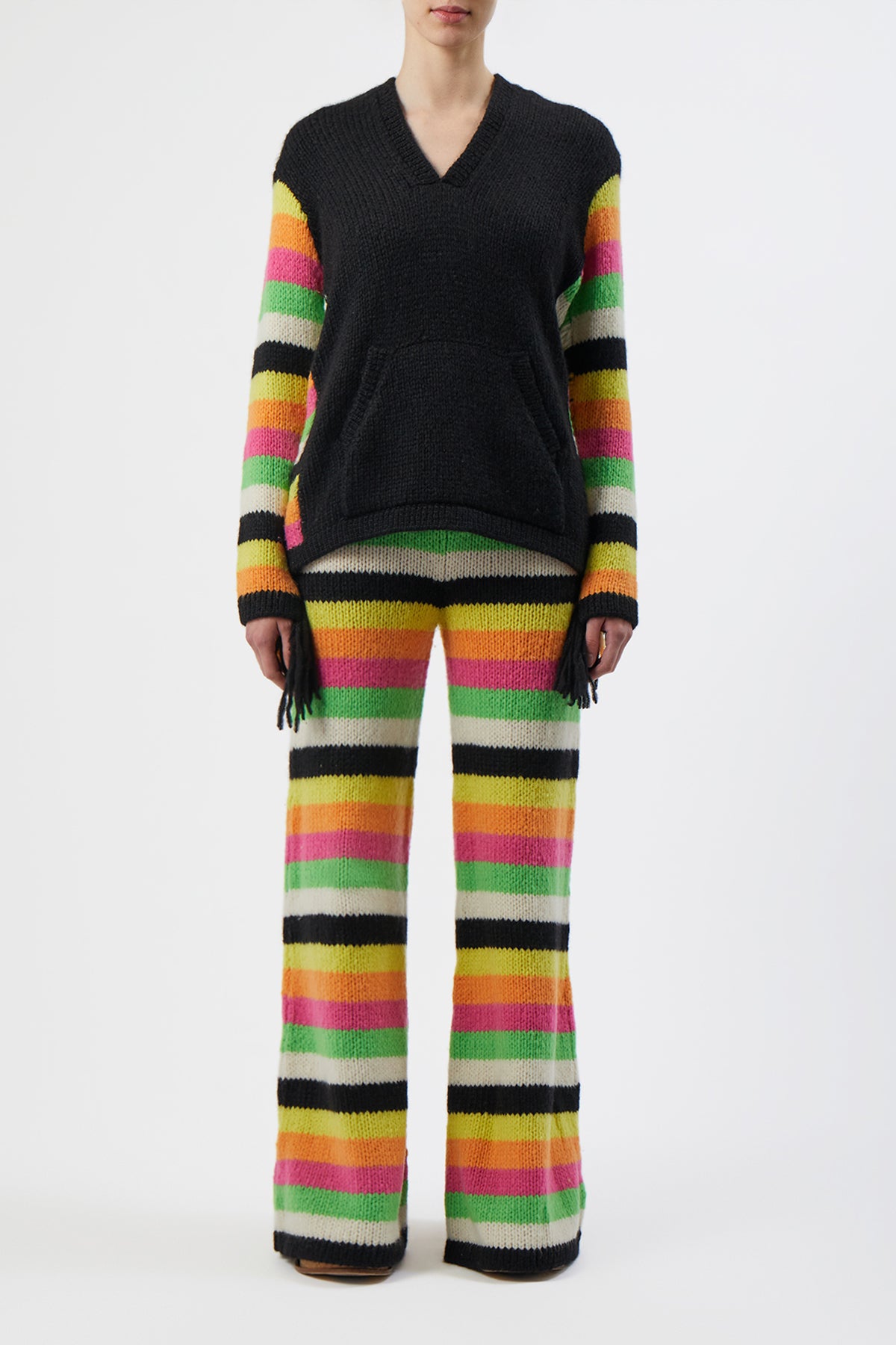 Liu Striped Pant in Cashmere